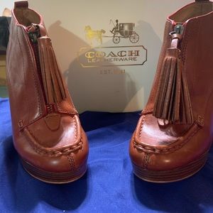 New coach heeled booties.  Never worn